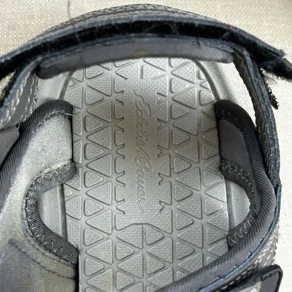 Eddie Bauer Men's Hank Sport River Sandals Size 10 Leather Grey Hike Comfort - Picture 4 of 7